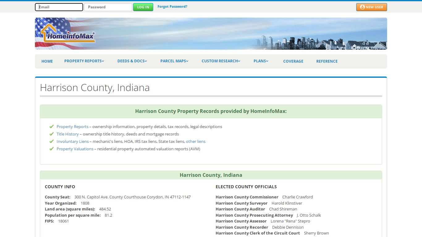 Harrison County, Indiana Property Records & Public ...